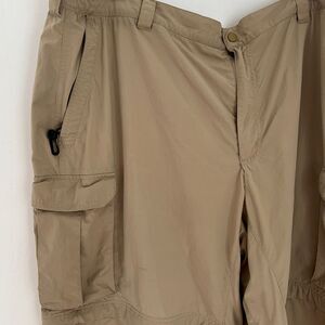 LL BEAN hiking pants, XL, have been repaired Insect Shield gorpcore